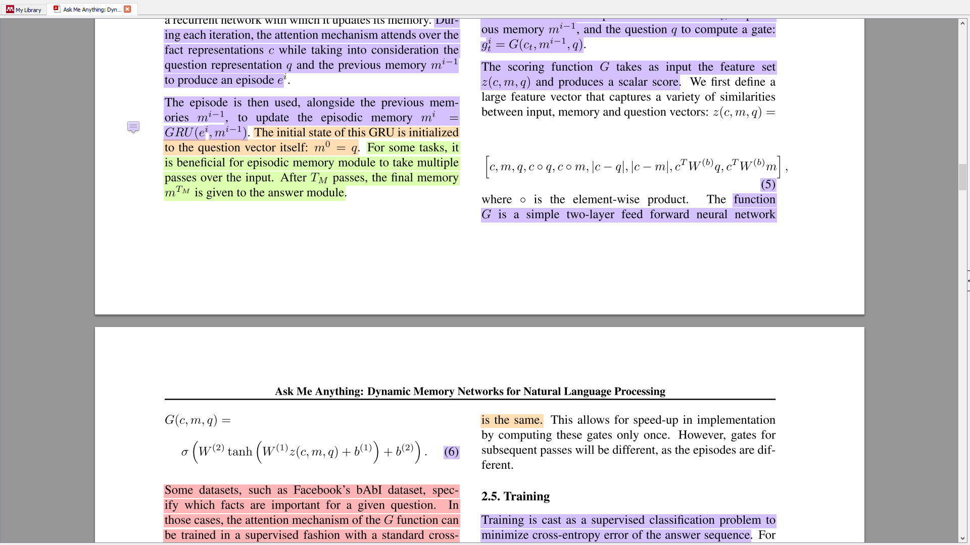 Highlighting papers in Mendeley